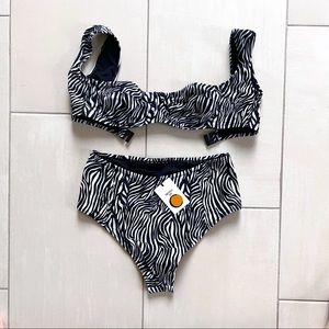 NEW Tropic of C zebra bikini with tags!